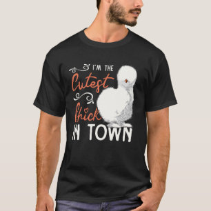 Cutest Silkie Chicken Farmer Farm Chinese Silk Chi T-Shirt