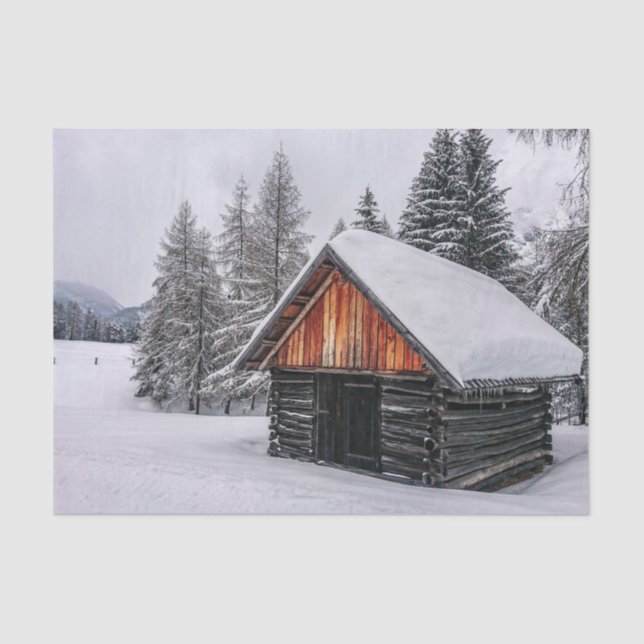 Cutest Winter Cabin Ever! Tissue Paper (Front)