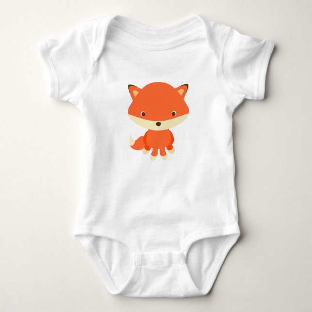 Cutesy Baby Fox - Baby bodysuit (Front)