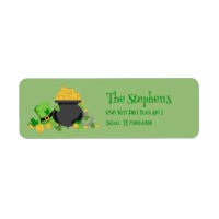 Cutesy Luck for the Irish Address Label