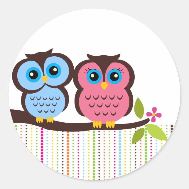 Cutesy Owl Stickers (Front)