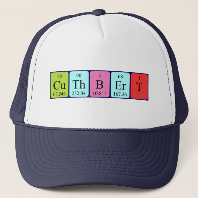 Cuthbert periodic table name hat (Front)