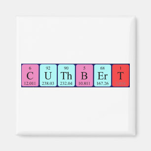 Cuthbert periodic table name magnet