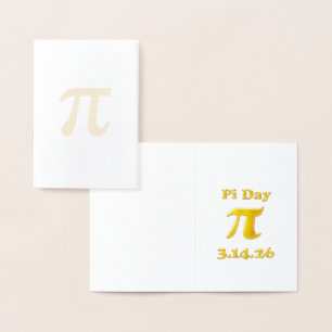 Cutie 3.14 Pi Day Foil Card