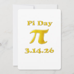 Cutie 3.14 Pi Day Invitation
