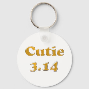 Cutie 3.14 Pi Day Key Ring