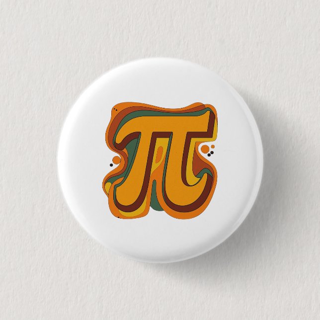 Cutie 3.14 Pi Day Magnet 3 Cm Round Badge (Front)