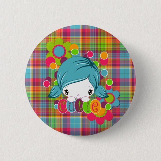 Cutie 6 Cm Round Badge (Front)