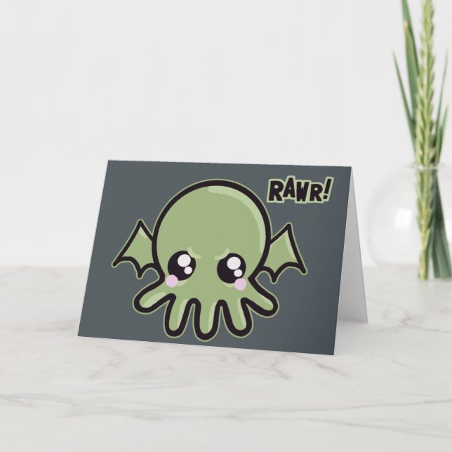 Cutie Baby Cthulhu Card (Front)