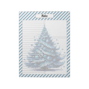 Cutie Blue Christmas Notepad