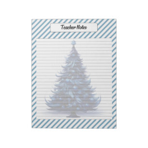 Cutie Blue Christmas Notepad