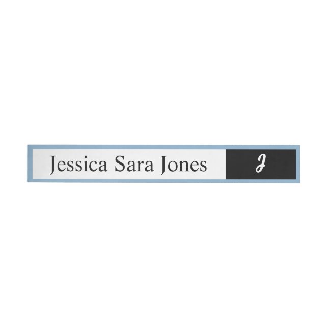 Cutie Blue Elephant - Little Peanut Wraparound Address Label (Individual)