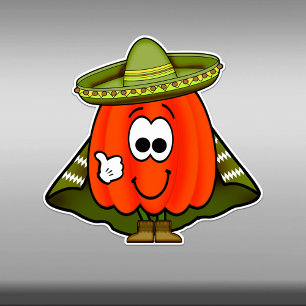Cutie Cartoon Hot Habanero Pepper Vinyl