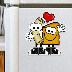 Cutie Cartoon Mac 'n Cheese Vinyl Sticker