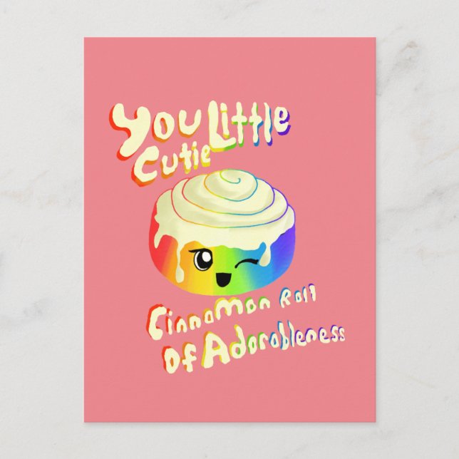 Cutie Cinnamon Roll for Pride 2019 Postcard (Front)