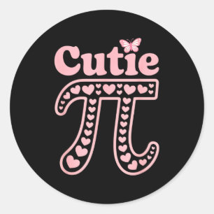 Cutie classic round sticker