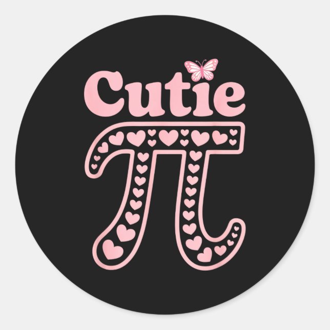 Cutie  classic round sticker (Front)