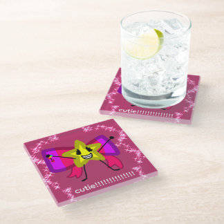 cutie coster w\Starry!!!! Glass Coaster