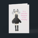 CUTIE DAUGHTER BIRTHDAY CARD<br><div class="desc">A sweet card inside and out for your daughter's birthday.</div>