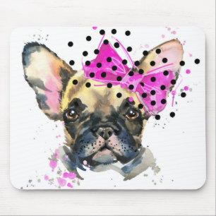 Cutie French Bull Dog Mouse Pad