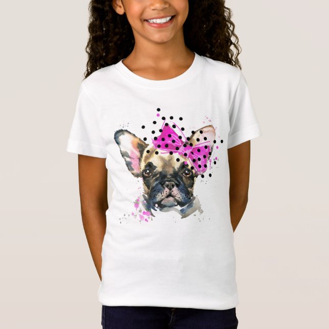 Cutie French Bull Dog T-Shirt (Front)