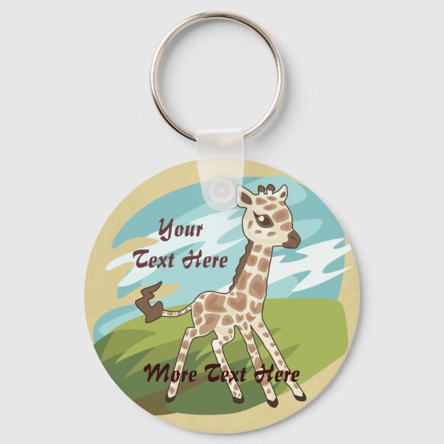 Cutie Giraffe Keychain (Front)