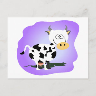 Cutie little cow postcard