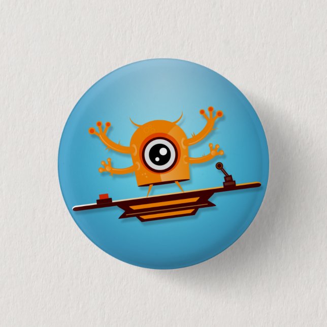 Cutie Monster Button (Front)