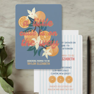 Cutie on the way Baby Shower Theme  Invitation