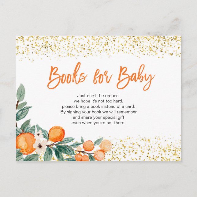 Cutie Orange Citrus Baby Books insert card (Front)