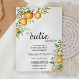Cutie Oranges Baby Shower Invitation