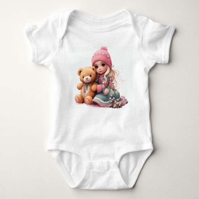 Cutie Patootie Bodysuits: Dress Your Little Darlin Baby Bodysuit (Front)