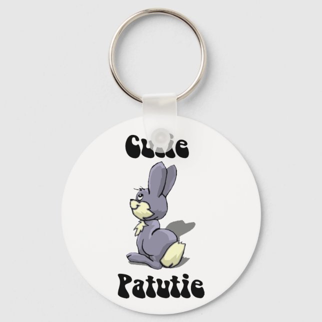 Cutie Patutie bunny Key Ring (Front)