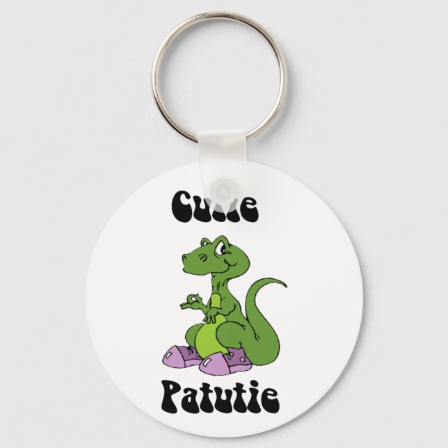 Cutie Patutie Dino Key Ring (Front)