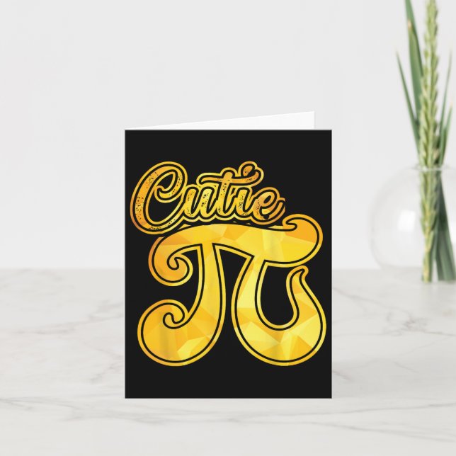 Cutie Pi Day  Card (Front)