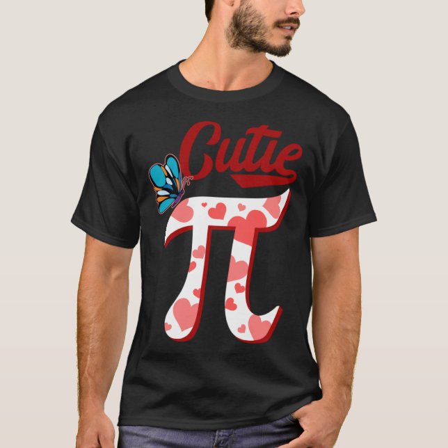 Cutie Pi Day Math  for Teachers Men Women Kids T-Shirt (Front)