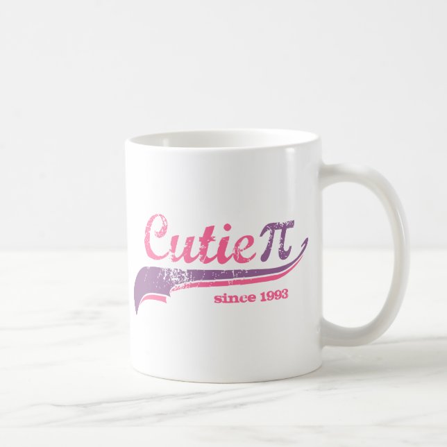 Cutie Pi Math Geek Girl mug (Right)