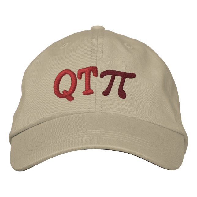 Cutie Pie as in Q T Pi Embroidered Hat (Front)