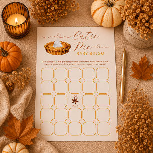 Cutie Pie Baby Shower – Bingo Game
