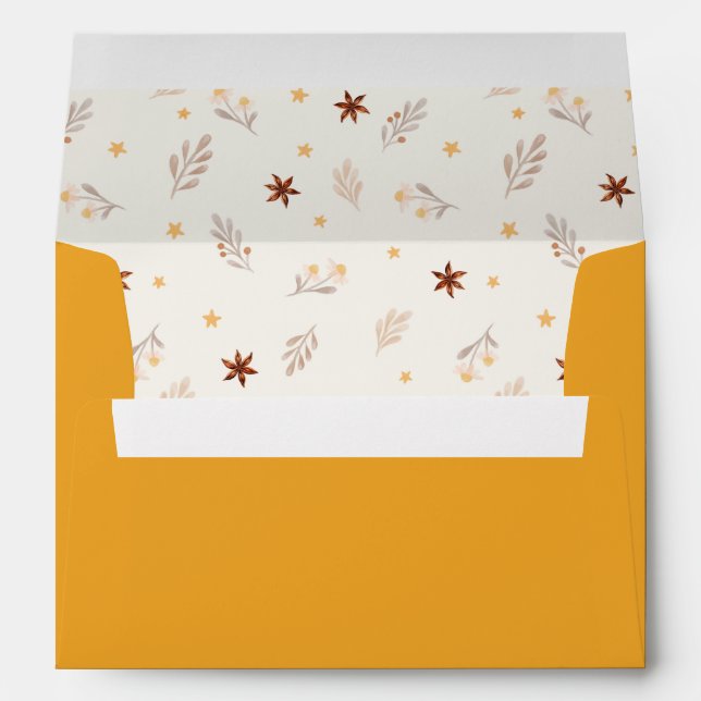 Cutie Pie Baby Shower Envelope Liner (Back (Bottom))