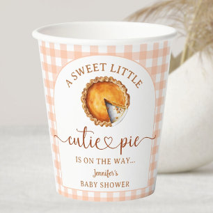 Cutie Pie Baby Shower Gender Neutral Paper Paper Cups