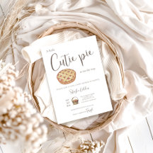 Cutie Pie Baby Shower Invitation