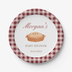 Cutie Pie Baby Shower Paper Plate
