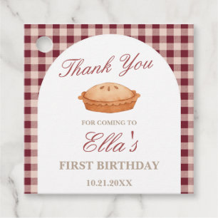 Cutie Pie Birthday Favour Tags