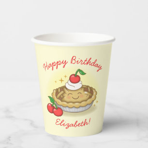 Cutie Pie Birthday Party Kids Cherry Paper Cups