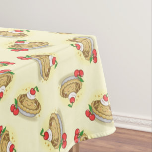 Cutie Pie Birthday Party Kids Cherry Tablecloth