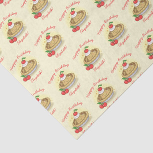 Cutie Pie Birthday Party Kids Cherry Tissue Paper