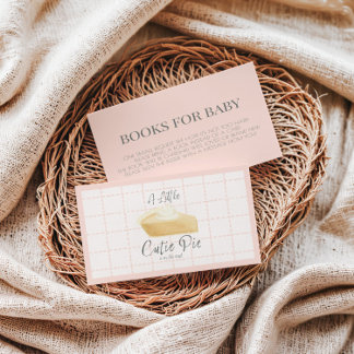 Cutie Pie Books for Baby Card – Fall Baby Shower I