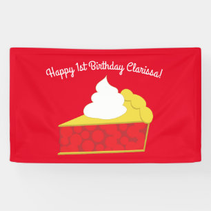 Cutie Pie Cherry Birthday Party Banner