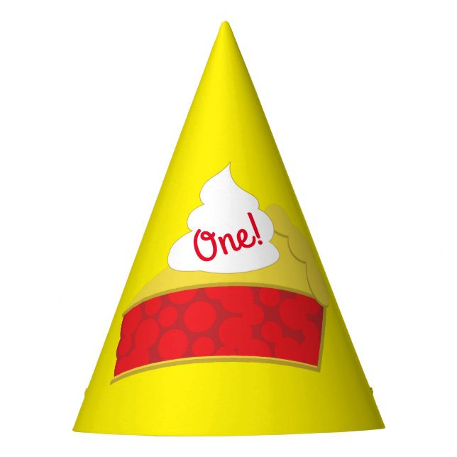 Cutie Pie Cherry Birthday Party Hat (Front)